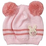 《H28年秋冬物》(日本製) Pample Mousse(パンプルムース) 梵天編みぐるみ付きニット帽子 44cm~50cm/PK NO.DP-63606