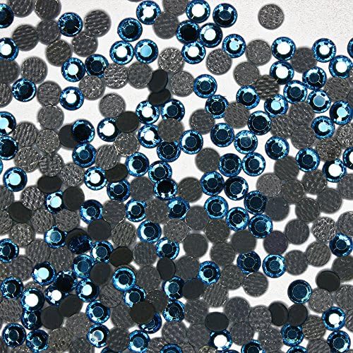 ss10 (3mm) Crystal Hot Fix Rhinestones 20 Gross (2,880 stones/pkg) - GENUINE Korean Hotfix Stones - Aquamarine
