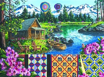 MINI - Floating Over Sisters Mini 7x9 100pc Jigsaw Puzzle by Diane Phalen