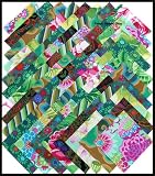 Kaffe Fassett 4 GREENS Fabric Squares Quilting Kit
