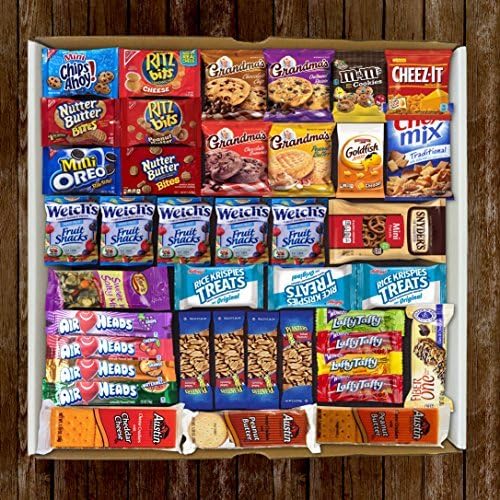 Cookies Chips &amp; Candies Care Package Variety Pack Bundle Assortment Bulk Sampler (40 Count) (Favorite Mix, 40)