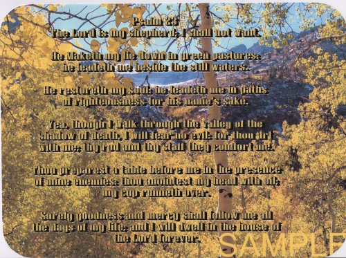 Cover image : Christian Mouse Pad - Psalm 23
