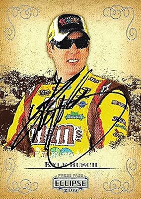AUTOGRAPHED Kyle Busch 2011 Press Pass Eclipse (#18 M&M's Racing Team) Signed Collectible NASCAR Trading Card with COA