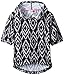 Derek Heart Girls' Printed Burnout Hooded Tee