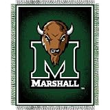 Marshall Thundering Herd NCAA Triple Woven Jacquard Throw (019 Focus) (48x60