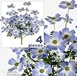 FOUR Pieces of 23" Artificial Cosmos Flower Bushes