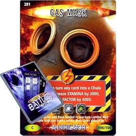 Doctor Who - Single Card : Annihilator 006 Gas Mask Dr Who Battles in Time Common Card