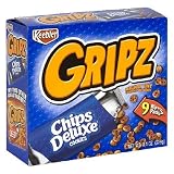Keebler Gripz Chips Deluxe Chocolate Chip Cookies, 9-Count Boxes (Pack of 6)