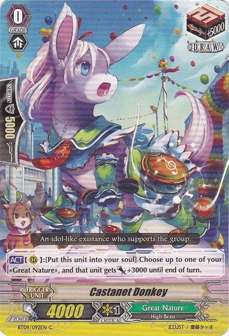 Cardfight!! Vanguard TCG - Castanet Donkey (BT09/092EN) - Booster Set 9: Clash of the Knights & Dragons