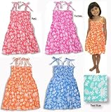 Pineapple Spree Spaghetti Strap Hawaiian Aloha Smocked Sun Dress - Small and Young Girl Size