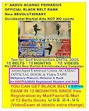 1  AABUU Acamac Primarius Official Black Belt Rank New Revolutionary Occidental Martial Arts NOT KO sports