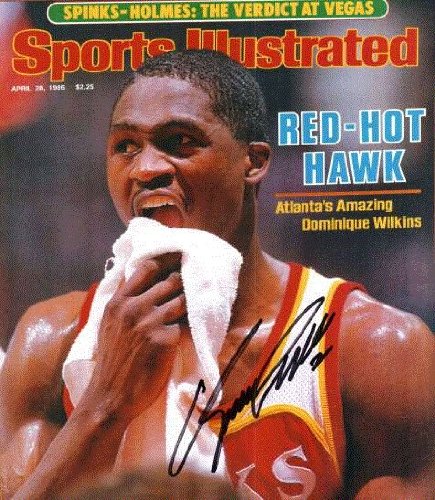 Autographed/Hand Signed Dominique Wilkins 8x10 Photo - Atlanta Hawks 8x10 Photo
