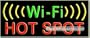 Wi-Fi Hot Spot Neon Sign
