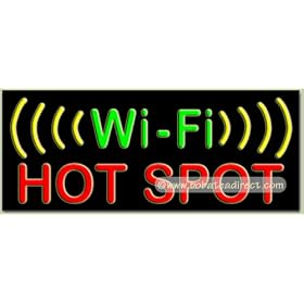Wi-Fi Hot Spot Neon Sign