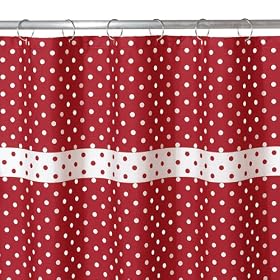Dots Shower Curtain - Red