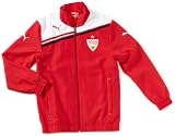 PUMA Kinder Jacke VFB Stuttgart Woven, team regal red-white, 140, 739374 01