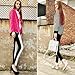 Locomo Women Half White Front Black Back Legging FFT041 S-M Black White