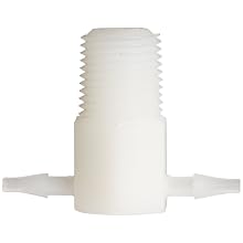 Nylon Tubing Connector , Barbed Reducing Tee, 1/16" x 1/16" x 3/32" Tubing ID (Pack of 100)