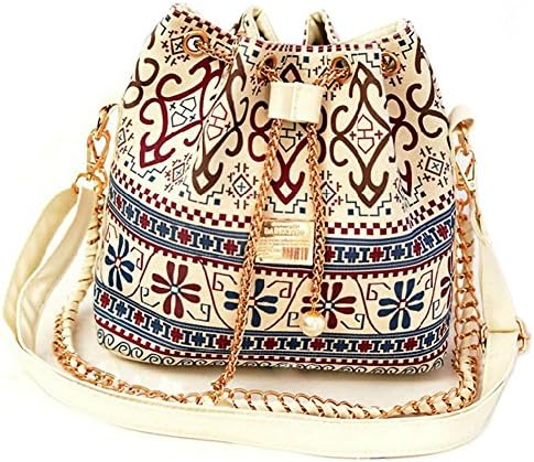 TOPmooom Bag Work Place Striped Shoulder Bag (Brown)