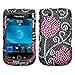 BlackBerry Torch 9800 AT&T Crystal Bling Protector Case - Pink Tulip Diamond thumb