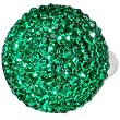Emerald Green Sparkler Round Adjustable Ring