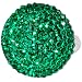 Emerald Green Sparkler Round Adjustable Ring