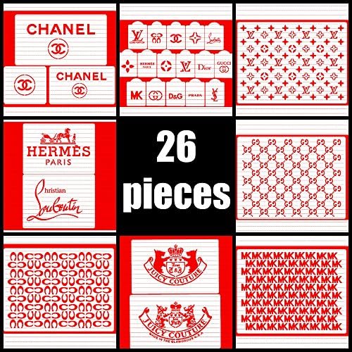 Lot Designer Stencils for Cakes and All Purposes 26 pieces