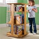 Kid-Friendly Book & Media Carousel Natural