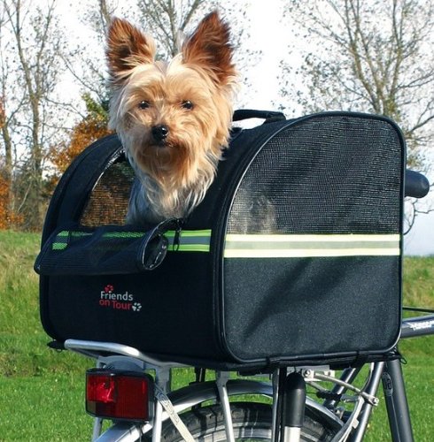 Save -Hunde Fahrradkorb Fahrradtasche Fahrradkorb -Sichere Halterung - leichte Montage - -bis 8 KG - Schwarz