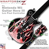Metal Flames Red Skin by WraptorSkinz TM fits Nintendo Wii Guitar Hero III  ....