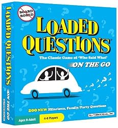LOADED QUESTIONS ON THE GO TRAVEL BOARD GAME