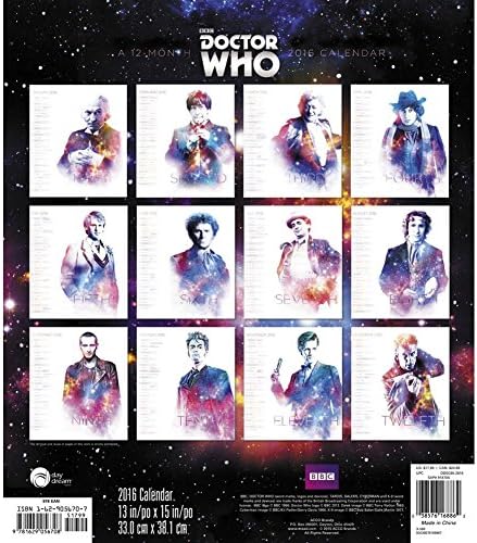 Doctor Who Special Edition 2016 Poster Calendar by ACCO Brands