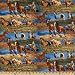 44'' Wide Freedom Range Horse Scenic Blue Fabric By The Yard