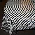 Plastic Checkered Tablecover,54" x 108"