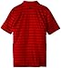 adidas Golf Men's Puremotion 2 Color Stripe Jersey Polo, University Red/Black, Large