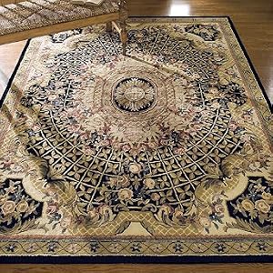 Classic Gardens Wool Area Rugs - Black, 5' x 8' - Frontgate