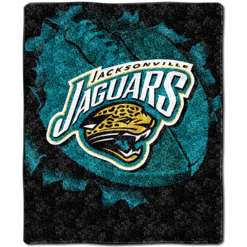 Jacksonville Jaguars 50x60 Burst Series Sherpa Throw
