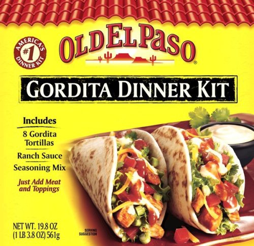 Old El Paso Dinner Kits, Gordita, 19.8-Ounce Boxes (Pack of 12)