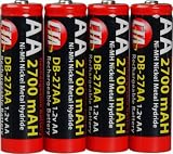 CTA Digital AA NiMH Batteries (DB-27AA) 2700mAH Re