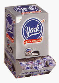 York Peppermint Patty Mini -25 pounds by HERSHEY CHOCOLATES .