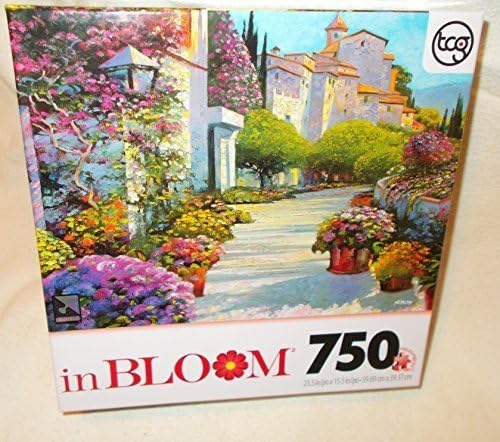 TCGTOYS 750 Piece Puzzle - inBloom Series - 23.5" by 15.5" - Blissful Burgundy is the image