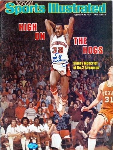 Sidney Moncrief (ARKANSAS) autographed Sports Illustrated Magazine