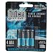Juice Rechargeable Alkaline Batteries, Size AAA, 4-Count Packages (Pack of 3)