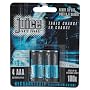 Juice Rechargeable Alkaline Batteries, Size AAA, 4-Count Packages (Pack of 3)