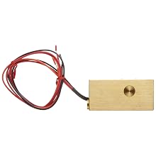 Gems Sensors FS-10798  Series Brass Flow Switch For Use With Gases, Inline, Piston Type, With Lead Wires, 0.50 - 20 gpm Flow Setting Adjustment Range, 1/2" NPT Female