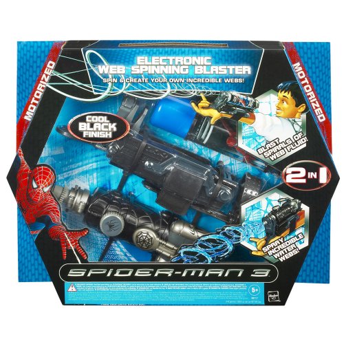 Childrens Toyshop  Toys : Hasbro Spider-Man 3 Deluxe Spinning Web Blaster - Black
