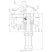 DE-STA-CO 860 Pneumatic Heavy Duty Hold Down Action Clamp