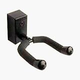 Black wallmount guitar hanger. - B0002VR9H4