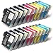 20 XL compatible Ink Cartridges to Brother LC1100 LC 1100 LC980 LC 980 (8x black & ea. 4x cyan magenta yellow) LC1100BK LC1100Y LC1100C LC1100M LC980BK LC980Y LC980C LC980M for the Brother MFC-250C MFC-255CW MFC-290C MFC-295CN MFC-297C MFC-490CN MFC-5490CN MFC-5890CN MFC-790CW MFC-795CW MFC-6490CW MFC-6890CDW MFC-990CW DCP-145C DCP-163C DCP-165C DCP-167C DCP-185C DCP-195C DCP-365CN DCP-373CW DCP-375CW DCP-377CW DCP-383C DCP-385C DCP-387C DCP-395CN DCP-585CW DCP-6690CW DCP-J715W UNIVERSAL COMPATIBLE FOR LC38 LC61 LC65 LC67 LC980 LC990 LC1100 supplied by Delcomcomputers & Wantmoreink