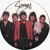 Survivor - Group shot (five men) - AUTHENTIC 1980's RETRO VINTAGE 1.25